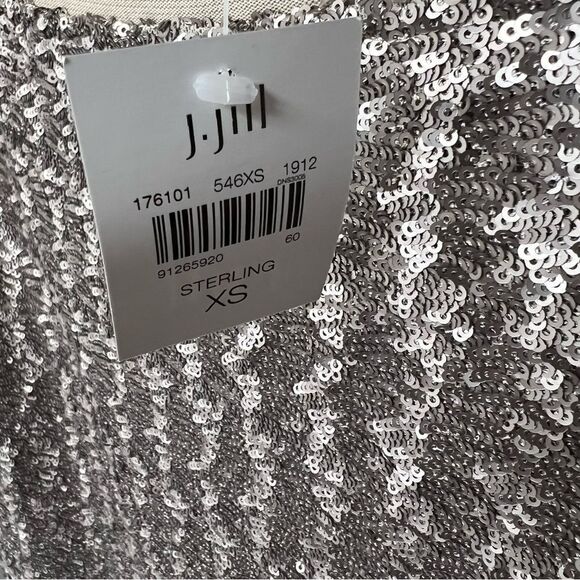 NWT J. Jill Sequins Pencil Sterling Women’s Skirt | Size XS - Picture 7 of 10